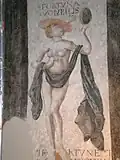 „Fortuna volubilis“ (Štěstěna vrtkavá), nástěnná malba ve Vojtěchově sále pardubického zámku