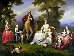 neapolský král Ferdinand IV. a jeho rodina (1783)