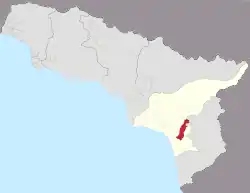Pakuaš na mapě
