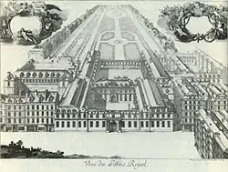Pohled na Palais-Royal z roku 1679