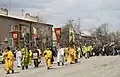 Církevní procesí v Cchinvali