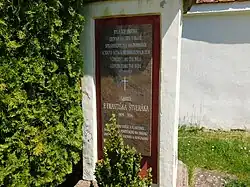 Pamětní deska Františku Štverákovi v Hrádku