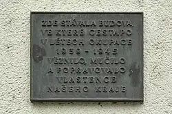 Pamětní deska gestapa