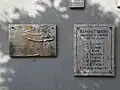 Pamětní desky obětem válek na Bolevecké sokolovně