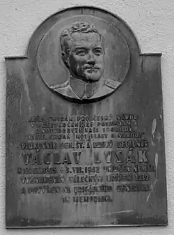 Pamětní deska na rodném domě v Trnavě č.p. 4 (okres Třebíč v Kraji Vysočina)