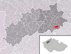 Panenský Týnec na mapě
