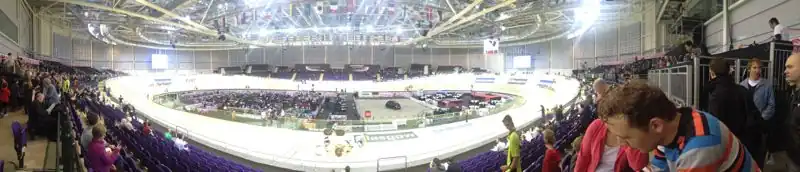 Velodrom sira Chrise Hoye během Světového poháru v dráhové cyklistice 2012/2013
