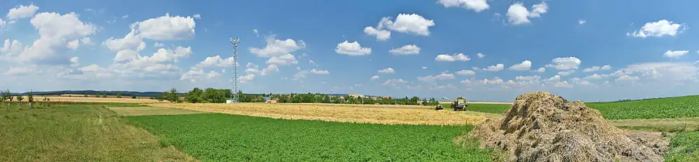 Panorama obce od jihu