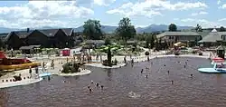 Termální koupaliště v obci
