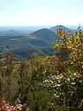 Panoramatický výhled z Monte Venda na okolní kopce