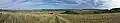 Panoramatický pohled od západu, Mojetínský hřbet nacházející se ve středu obrázku je zasazen do kontextu sousedních geomorfologických jednotek