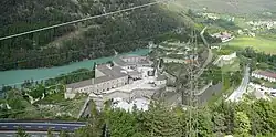 Pohled na dolní pevnost z horní tvrze