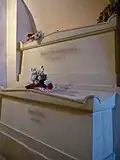 Sarkofág Pierra a Marie Curie v pařížském Panthéonu (Francie)