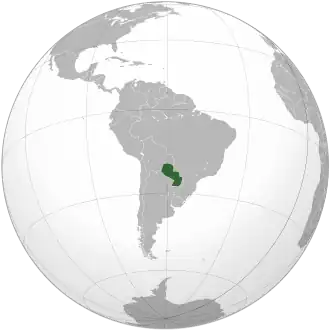 Poloha Paraguaye