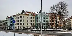Nájemní domy, Pardubice, Čechovo nábřeží čp. 526-529