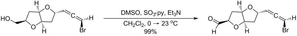 Příklad Parikhovy–Doeringovy oxidace