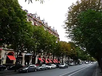 Hotel Plaza Athénée v ulici