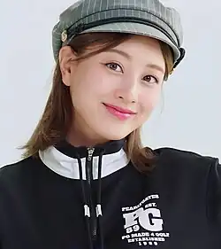 Jihyo pro Pearly Gates Korea v srpnu 2023