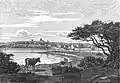 Pohled na město z ostrova Dejrø (1870)