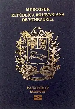 Venezuelský cestovní pas