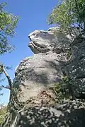 Pasecká skála, boční pohled