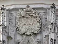 Erb Pöttingů v katedrále sv. Štěpána v Pasově