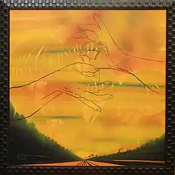 Paths Of Happiness - z cyklu obrazů Romantická krajina 21. století - malba olejovými barvami na plátně