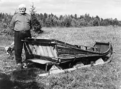 Pava Rimpi se saněmi finského typu, Ålloluokta, 1962
