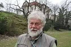 Pavel Heřman v Máchových sadech v roce 2010