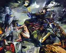Pavel Vašíček, Bez kůže v kůži, olej na plátně 180 x 210 cm, 2012