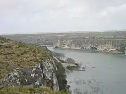 řeka nedaleko ústí do Rio Grande