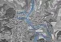 Schéma soutoku Pegnitz a Fichtenohe