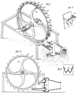 Originální Peltonův patent (říjen 1880)