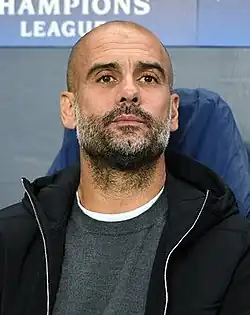 Pep Guardiola je aktuálním držitelem ocenění pro trenéra sezóny.