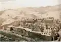Persepolis z ptačí perspektivy, rekonstrukce Charlese Chipieze z roku 1884