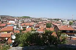 Pohled na město z hodinové věže