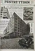 Veletržní palác v době dokončení (Pestrý týden, 1928)