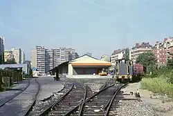 Nádraží v roce 1985