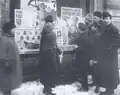 Předvolební plakáty v ulicích Petrohradu