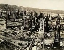 Rumunská ropná pole Moreni, rok 1920