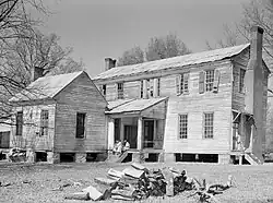 Arthur Rothstein: Domy v městečku Gee's Bend, Alabama, duben 1937