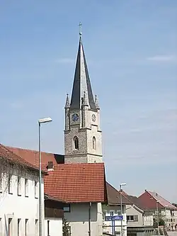Farní kostel v obci Malching
