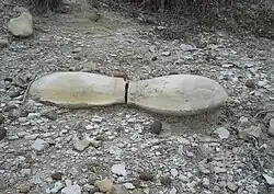 Zploštělé, sféroidní, diskoidní nebo „polštářovité“ vápencové konkrece z Pfeiferských břidlic (Kansas, USA)