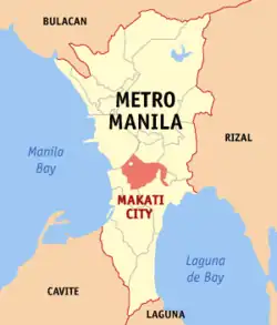 Makati na mapě