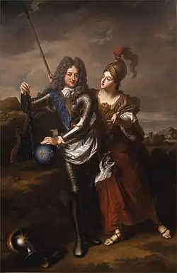 Filip II. Orleánský spolu s Mariií-Thérèse de Parabère