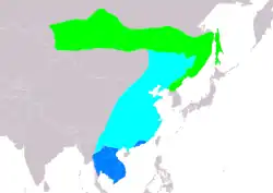 Rozšíření druhu budníček tlustozobý