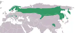 Rozšíření datlíka tříprstého