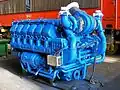 Motor, který pohání lokomotivu 418.