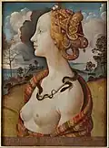 Piero di Cosimo: Portrét Simonetty Vespucciové, asi 1480