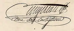 Charles Pierre François Augereau – podpis
